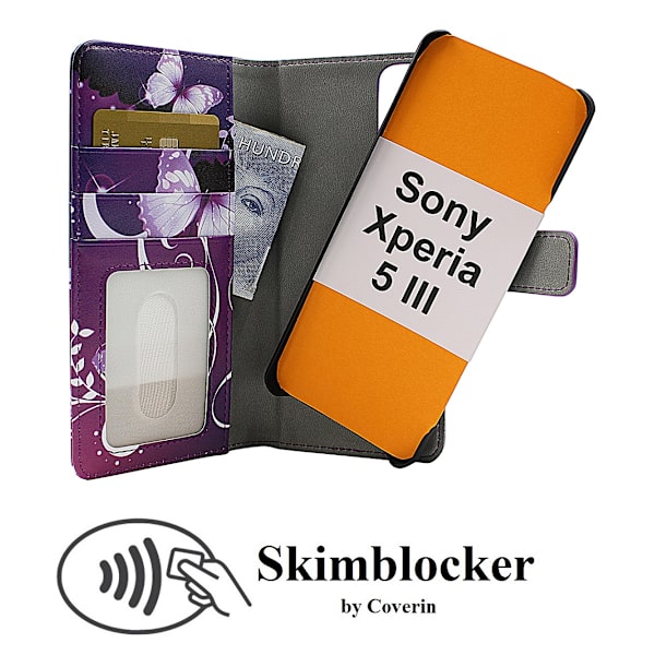 Skimblocker Magnet Designwallet Sony Xperia 5 III (XQ-BQ52)