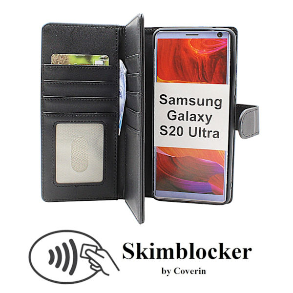 Skimblocker Samsung Galaxy S20 Ultra XL Plånboksfodral
