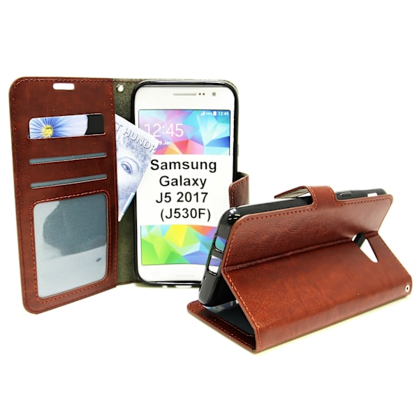 Crazy Horse Wallet Samsung Galaxy J5 2017 (J530FD) Brun