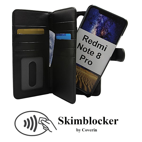Skimblocker XL Magnet Wallet Xiaomi Redmi Note 8 Pro