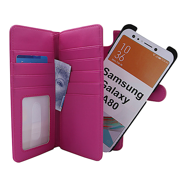 Skimblocker XL Magnet Wallet Samsung Galaxy A80 (A805F/DS) Hotpink