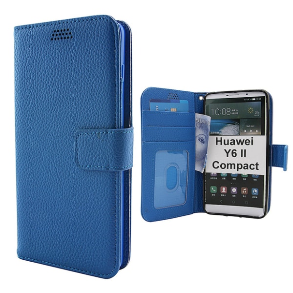 New Standcase Wallet Huawei Y6 II Compact (LYO-L21) Svart