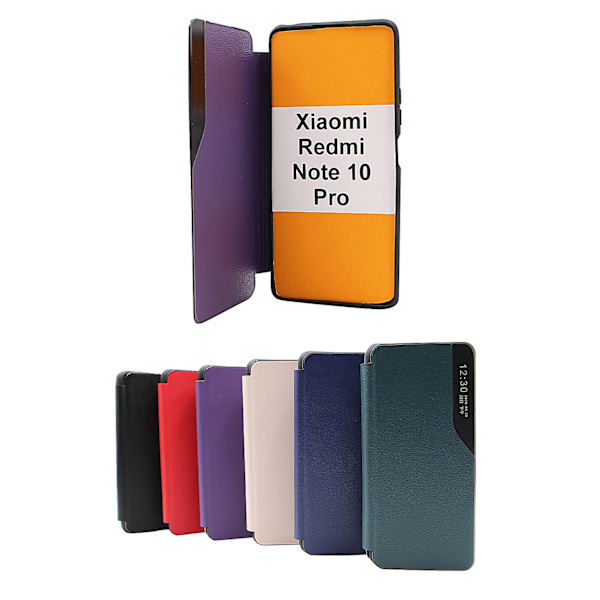 Smart Flip Cover Xiaomi Redmi Note 10 Pro Mörk Grön