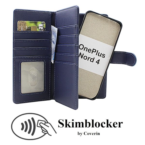 Skimblocker OnePlus Nord 4 5G XL Magnet Plånboksfodral Svart