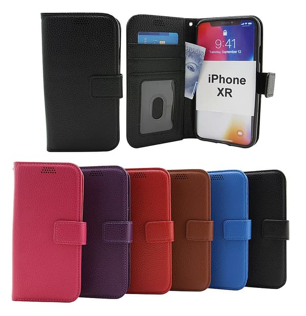 Standcase Wallet iPhone XR Ljusblå