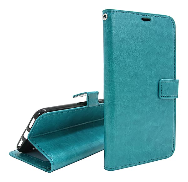 Crazy Horse Wallet Nokia 4.2 Turkos