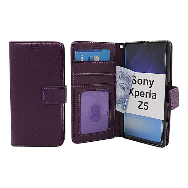New Standcase Wallet Sony Xperia Z5 (E6653) Lila