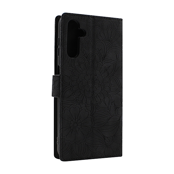 Flower Standcase Wallet Samsung Galaxy A14 5G Aqua
