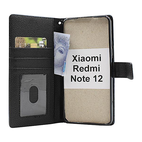 New Standcase Wallet Xiaomi Redmi Note 12 Svart