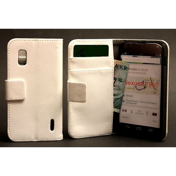 Plånboksfodral LG Google Nexus 4 Röd