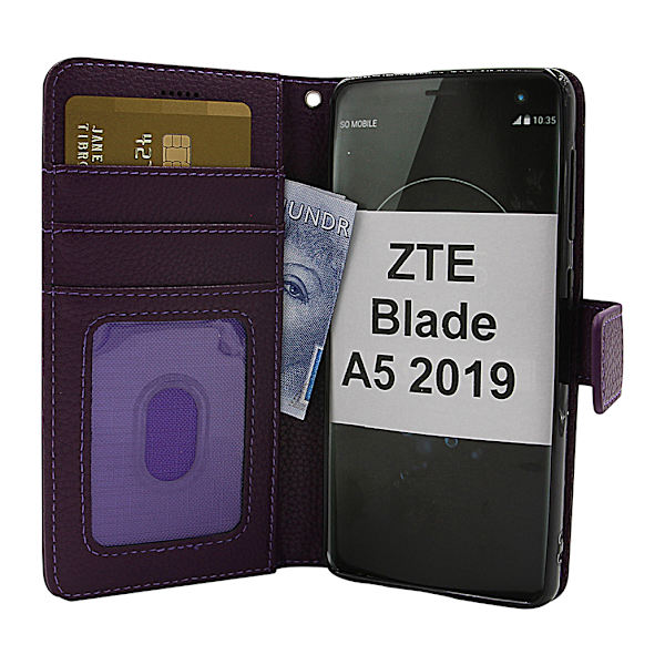 New Standcase Wallet ZTE Blade A5 2019 Lila