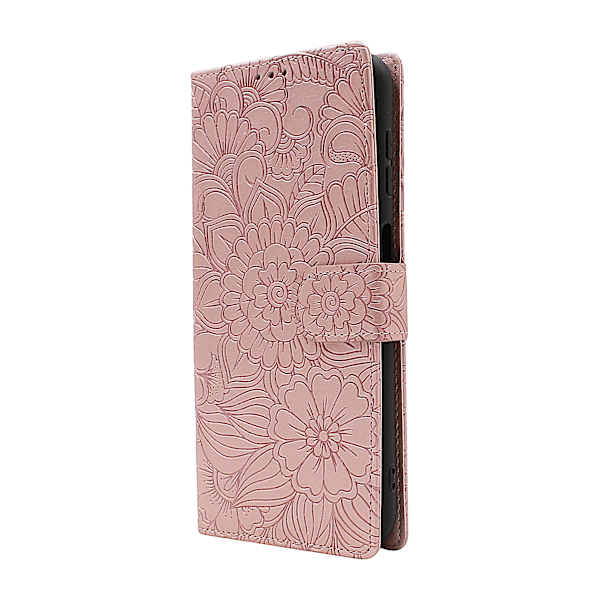 Flower Standcase Wallet Samsung Galaxy A13 (A135F/DS) Ljusrosa