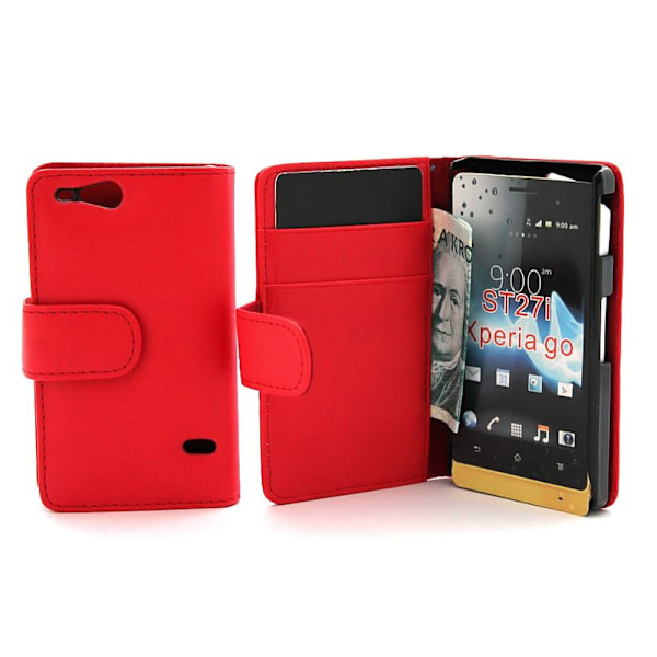 Plånboksfodral Sony Xperia Go ST27i Svart
