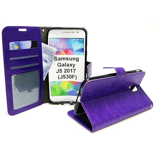 Crazy Horse Wallet Samsung Galaxy J5 2017 (J530FD) Lila