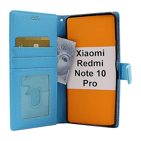 New Standcase Wallet Xiaomi Redmi Note 10 Pro Ljusblå