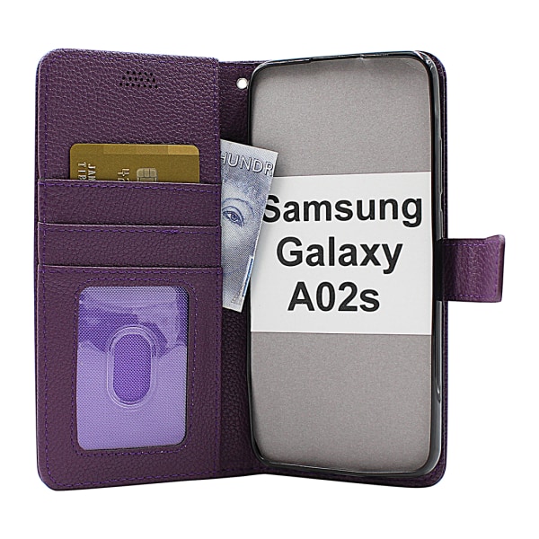New Standcase Wallet Samsung Galaxy A02s (A025G/DS) Svart