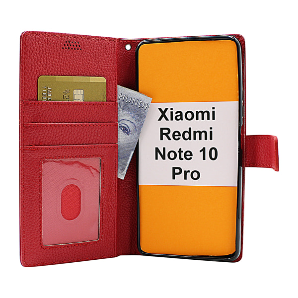 New Standcase Wallet Xiaomi Redmi Note 10 Pro Hotpink