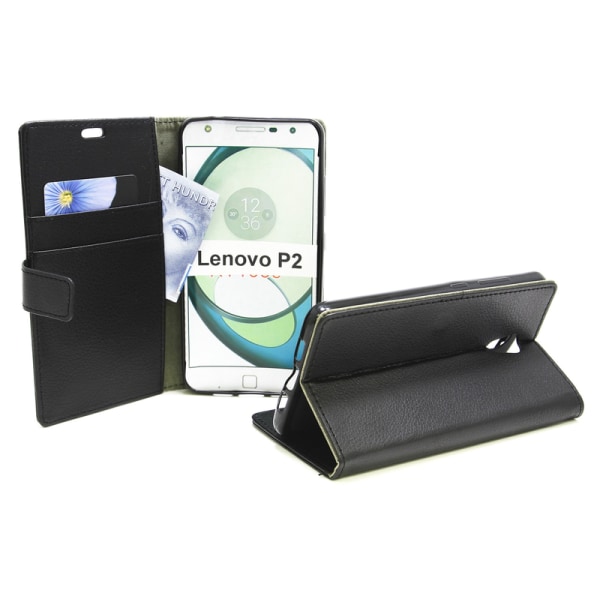 Standcase Wallet Lenovo P2 Svart