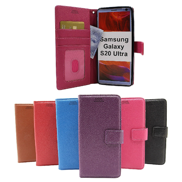 New Standcase Wallet Samsung Galaxy S20 Ultra (G988B) Hotpink
