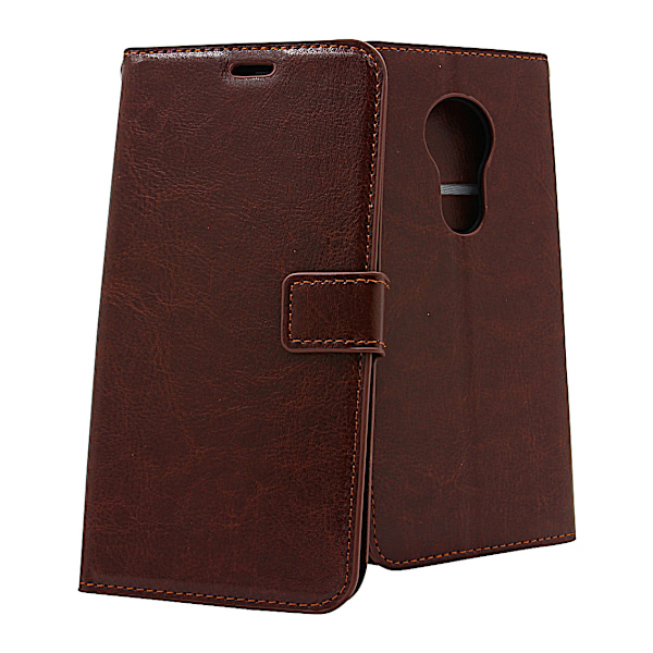Crazy Horse Wallet Motorola Moto G7 Power Brun
