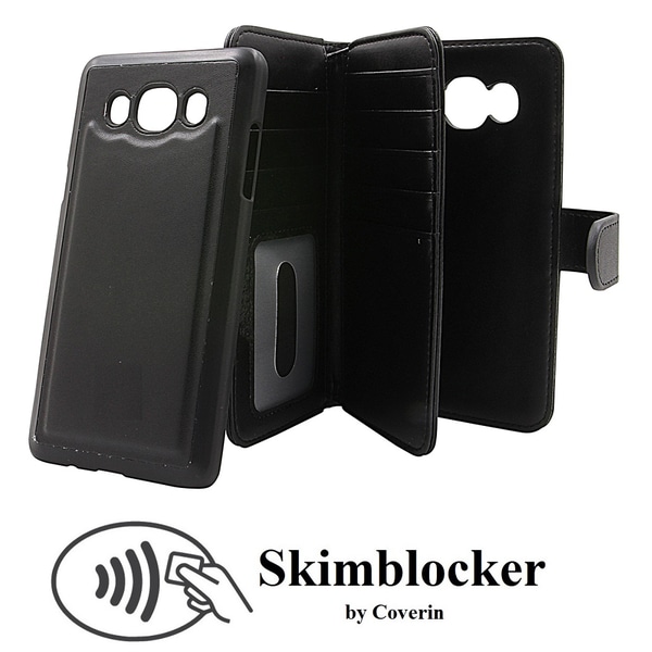 Skimblocker XL Magnet Wallet Samsung Galaxy J5 2016 (J510F) Svart