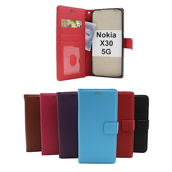 New Standcase Wallet Nokia X30 5G Lila