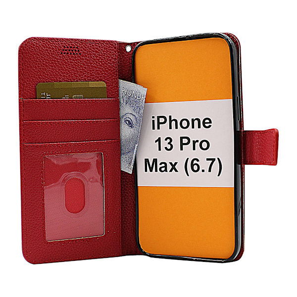 New Standcase Wallet iPhone 13 Pro Max (6.7) Ljusblå