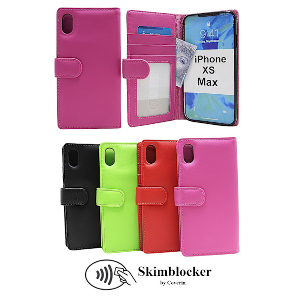 Skimblocker Plånboksfodral iPhone Xs Max Grön
