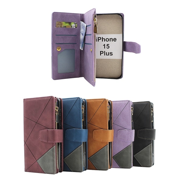 XL Standcase Lyxfodral iPhone 15 Plus Lila