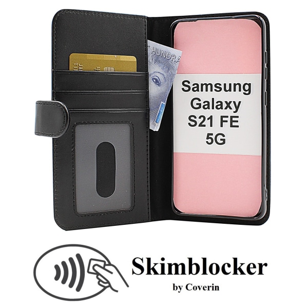 Skimblocker Plånboksfodral Samsung Galaxy S21 FE 5G
