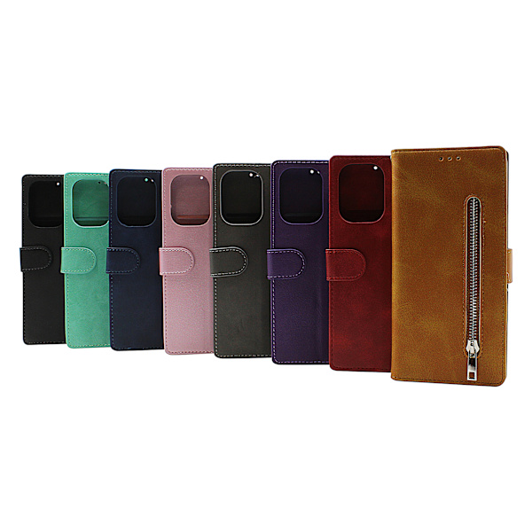 Zipper Standcase Wallet Xiaomi Redmi 13C Ljusrosa