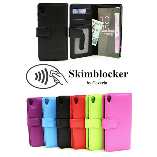 Skimblocker Plånboksfodral Sony Xperia X (F5121) Svart