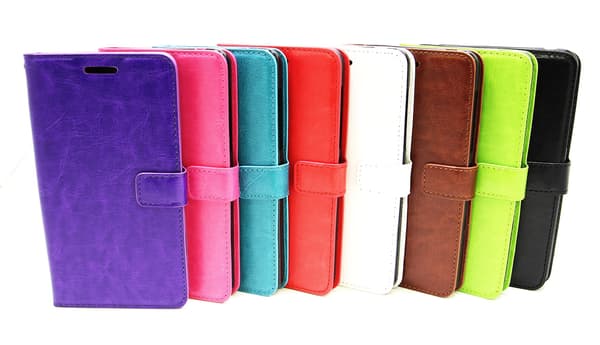 Crazy Horse Wallet Huawei Y6 2017 (MYA-L41) Svart