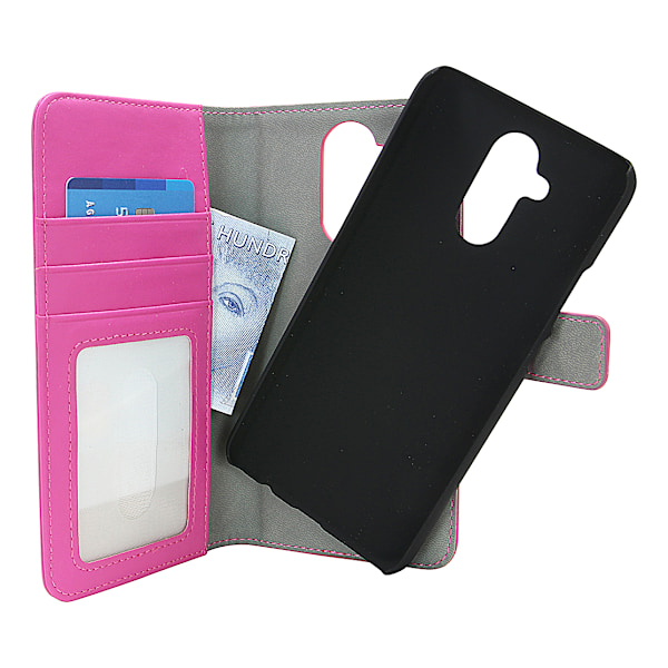 Skimblocker Magnet Wallet Huawei Mate 20 Lite Hotpink