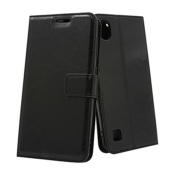 Crazy Horse Wallet ZTE Blade A5 2019 Svart