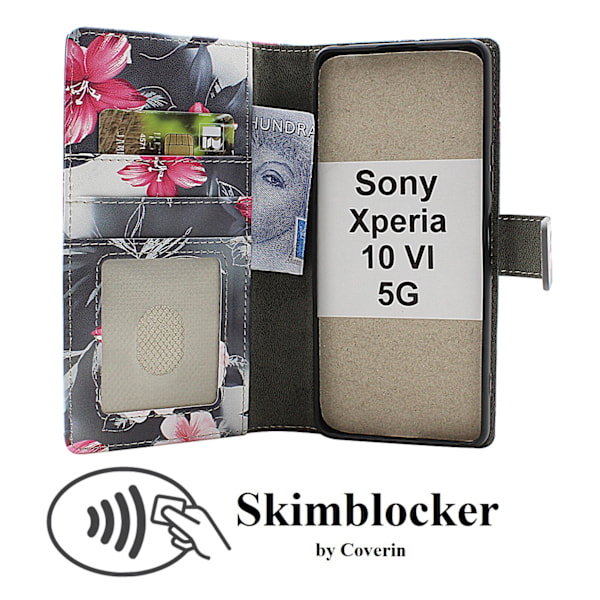 Skimblocker Sony Xperia 10 VI 5G Plånboksfodral Design