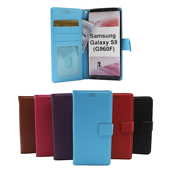Standcase Wallet Samsung Galaxy S9 (G960F) Ljusblå