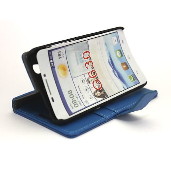 Standcase wallet Huawei Ascend G630 Blå