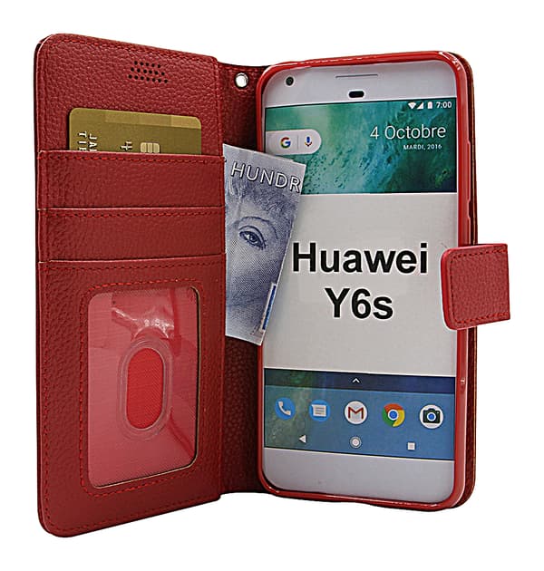 New Standcase Wallet Huawei Y6s (Svart) Svart
