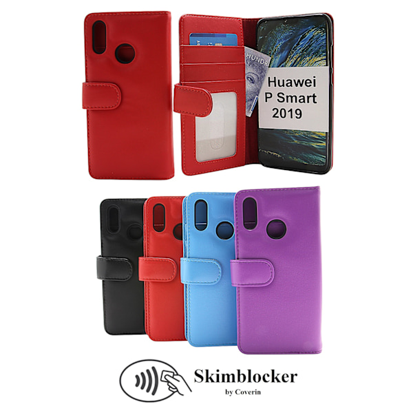 Skimblocker Plånboksfodral Huawei P Smart 2019 Lila