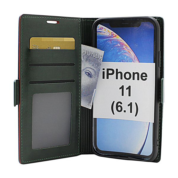 Lyx Standcase Wallet iPhone 11 (6.1) Ljusrosa