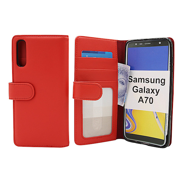Skimblocker Plånboksfodral Samsung Galaxy A70 (A705F/DS) Röd