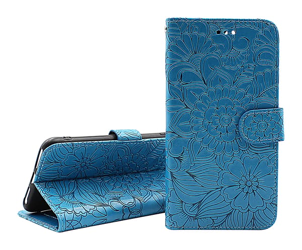 Flower Standcase Wallet Samsung Galaxy A35 5G Ljusrosa