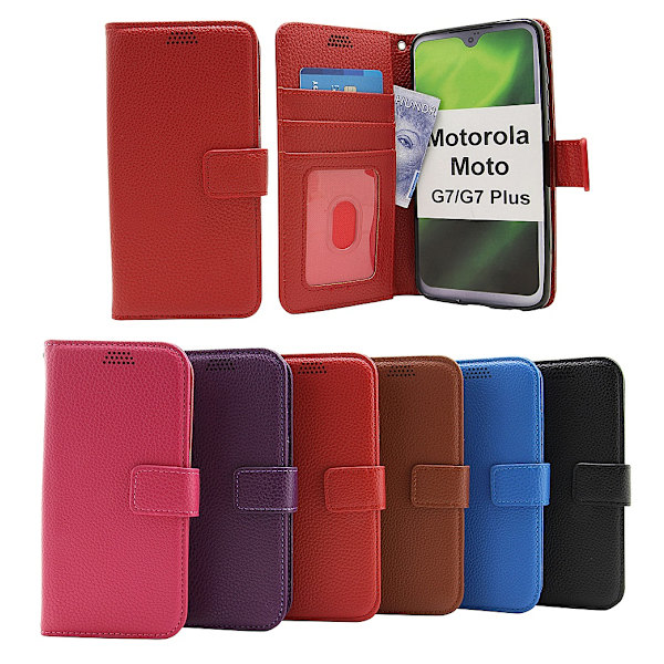 New Standcase Wallet Motorola Moto G7 / Moto G7 Plus Svart