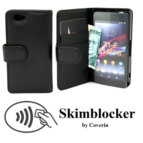 Skimblocker Plånboksfodral Sony Xperia Z1 Compact (D5503)