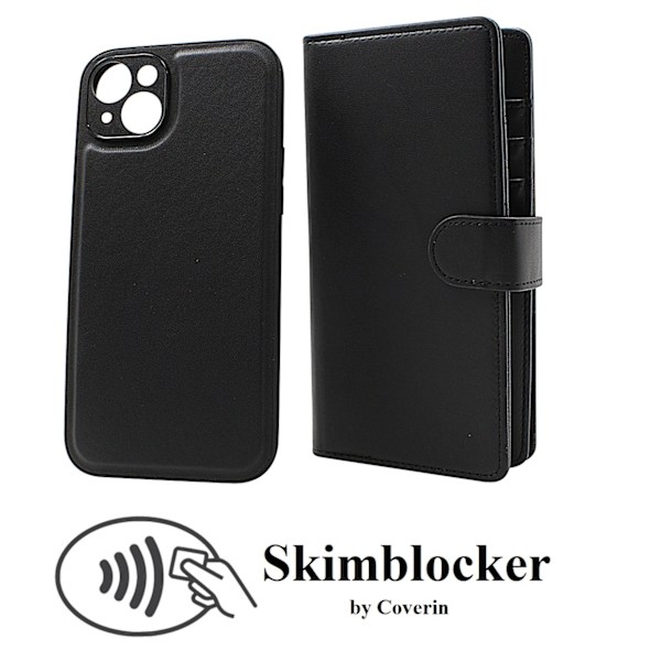 Skimblocker iPhone 15 Plus XL Magnet Plånboksfodral