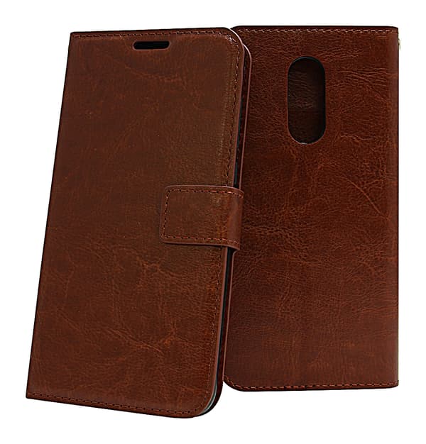 Crazy Horse Wallet Xiaomi Redmi 5 Plus Brun