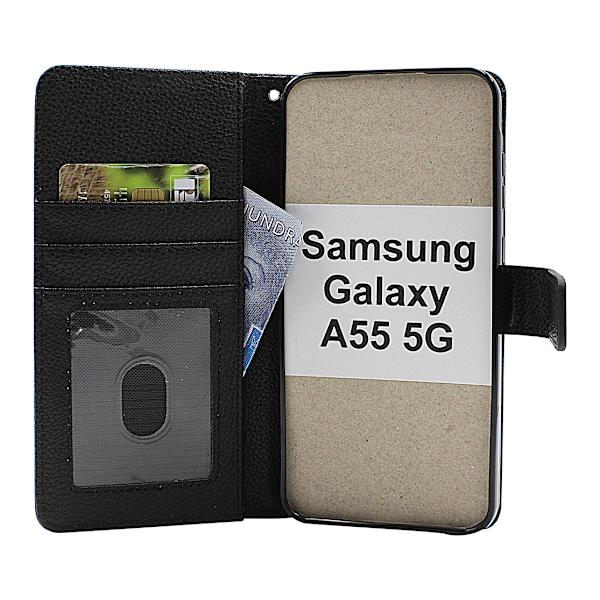 New Standcase Wallet Samsung Galaxy A55 5G (SM-A556B) Ljusblå