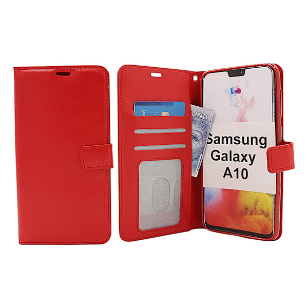 Crazy Horse Wallet Samsung Galaxy A10 (A105F/DS) Röd