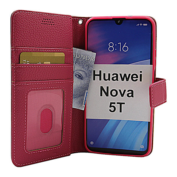 New Standcase Wallet Huawei Nova 5T Hotpink